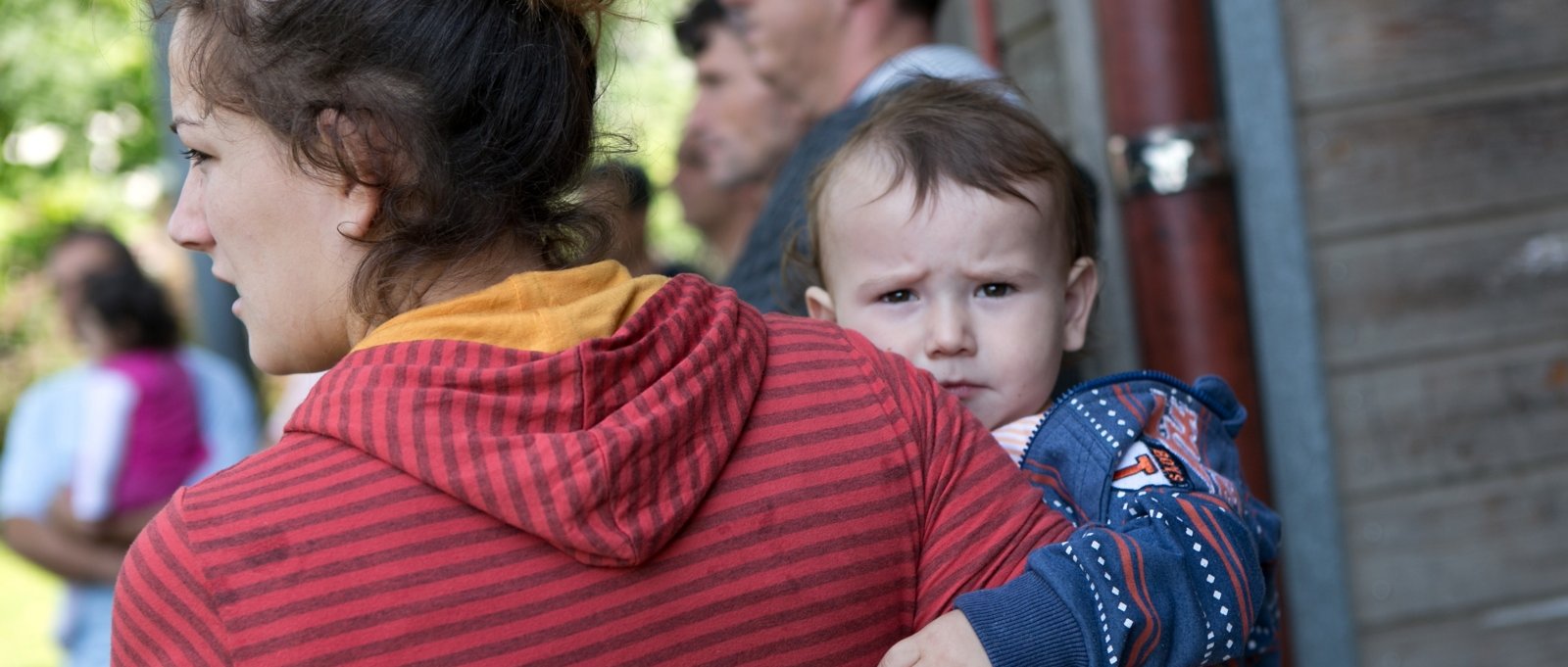 Flüchtlingsfamilie