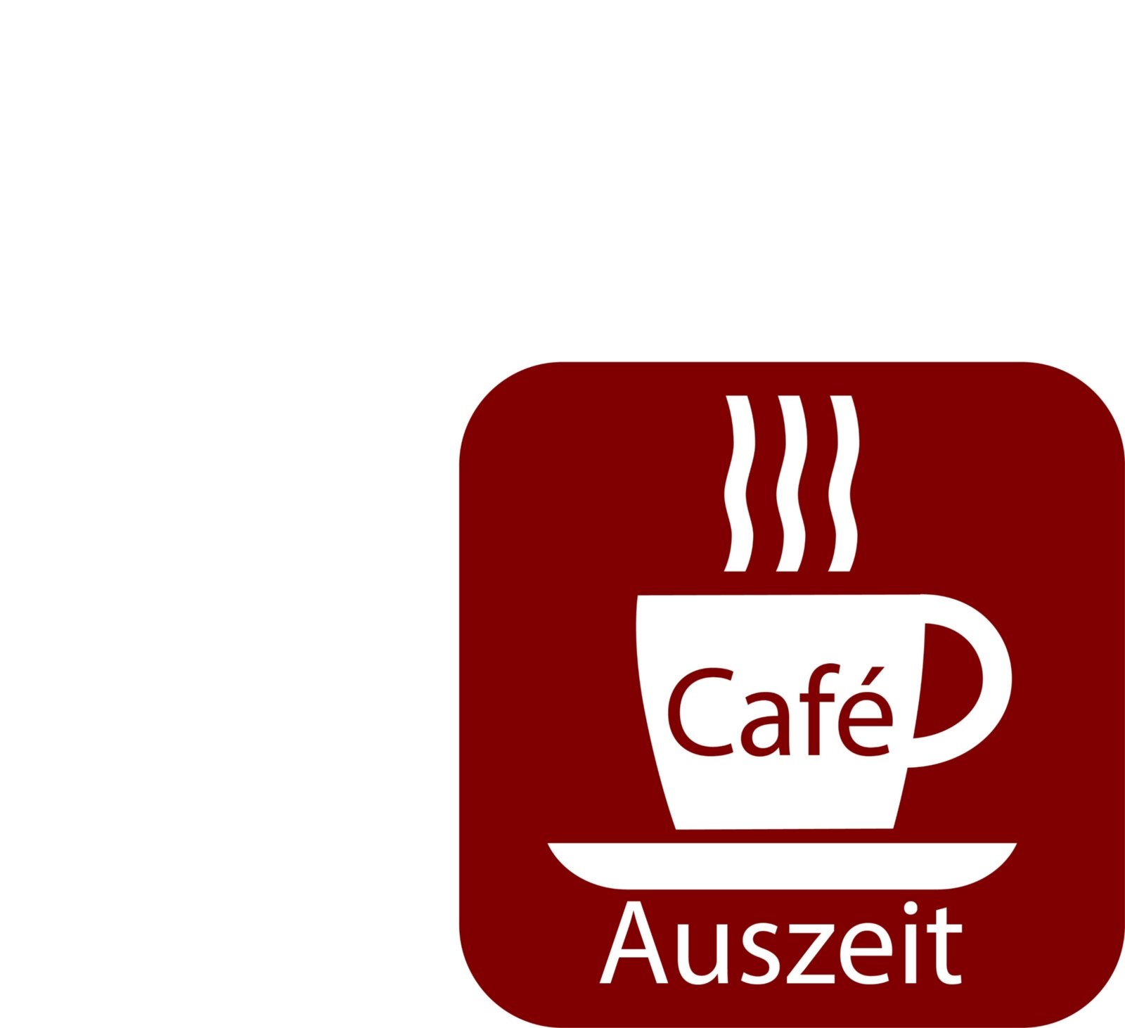 Cafe Auszeit neues LOGO rot (c) Susanne Molnar, Ehrenamtskoordinatorin